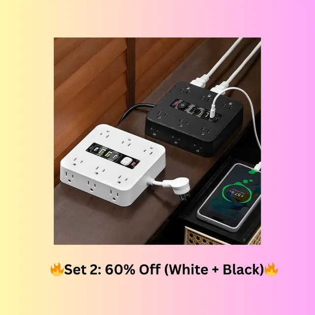 ⚡16 in 1 power strip with switch & surge protection,etl listed fireproof power strip ⚡16 in 1 power strip with switch & surge protection,etl listed fireproof power strip