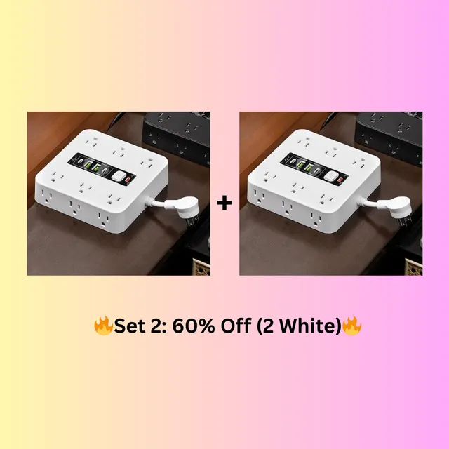 ⚡16 in 1 power strip with switch & surge protection,etl listed fireproof power strip ⚡16 in 1 power strip with switch & surge protection,etl listed fireproof power strip